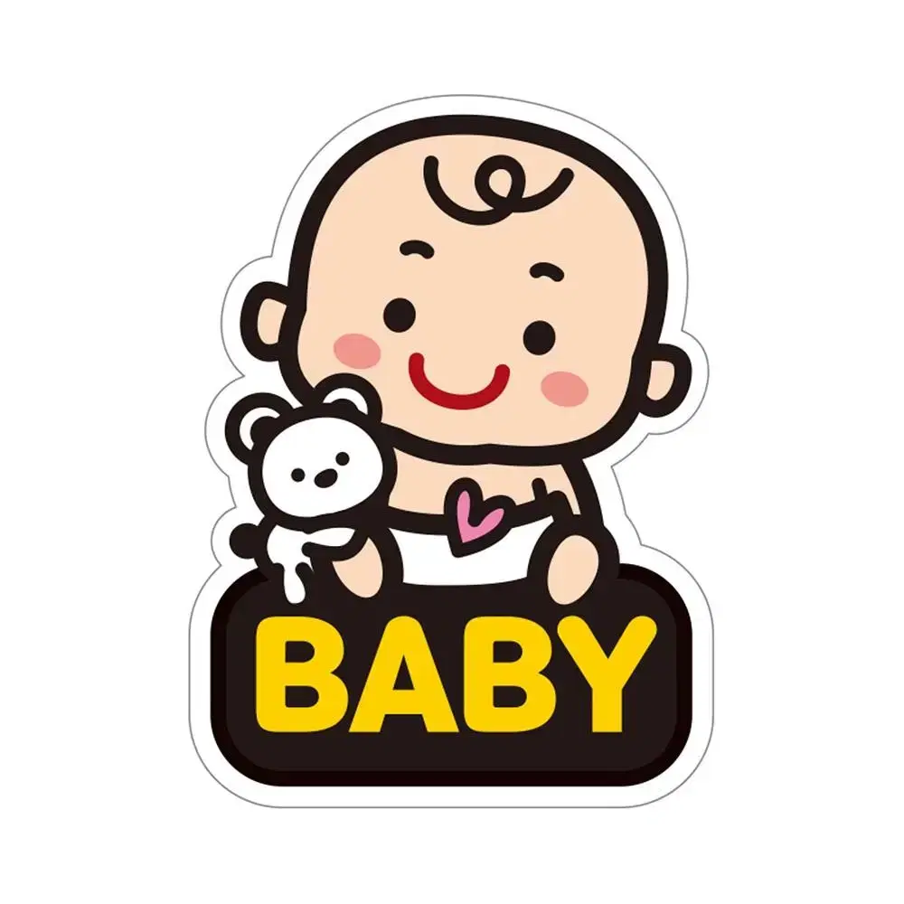 BABY 차량 반사 스티커 / 자동차 보호 자석 차 한글 영어